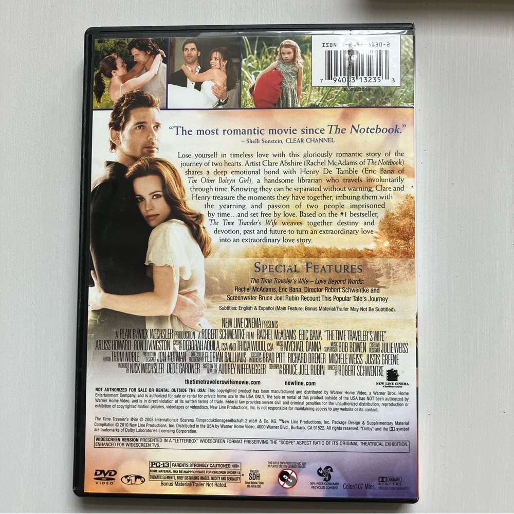 The Time Traveler’s Wife Dvd - Picture 2 of 3